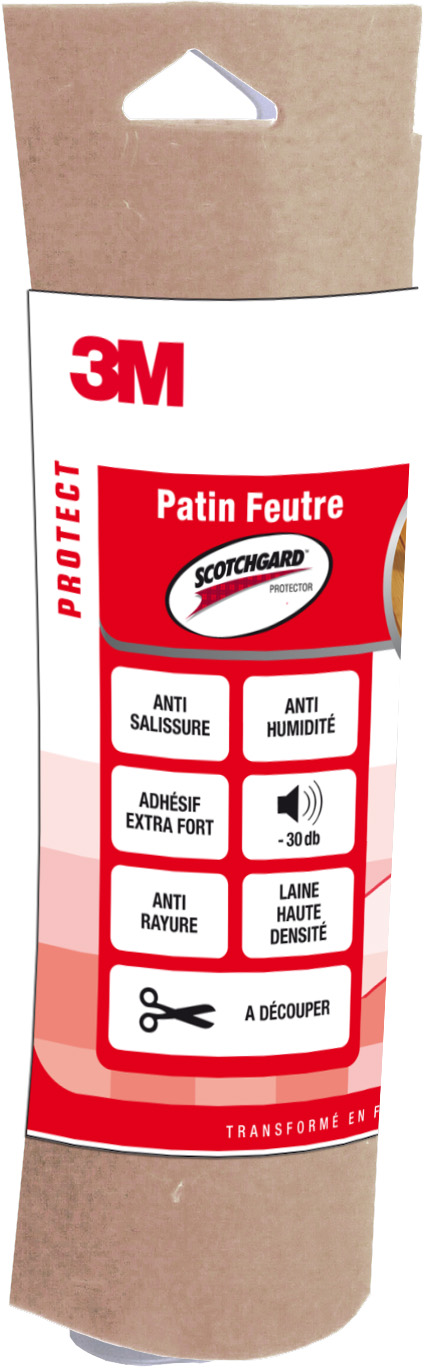 Patin feutre Scotchguard 300x360mm - 3M